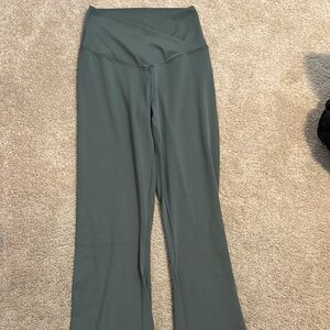 Aerie Green Boot Cut Flare Pants